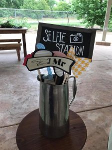 selfie station props